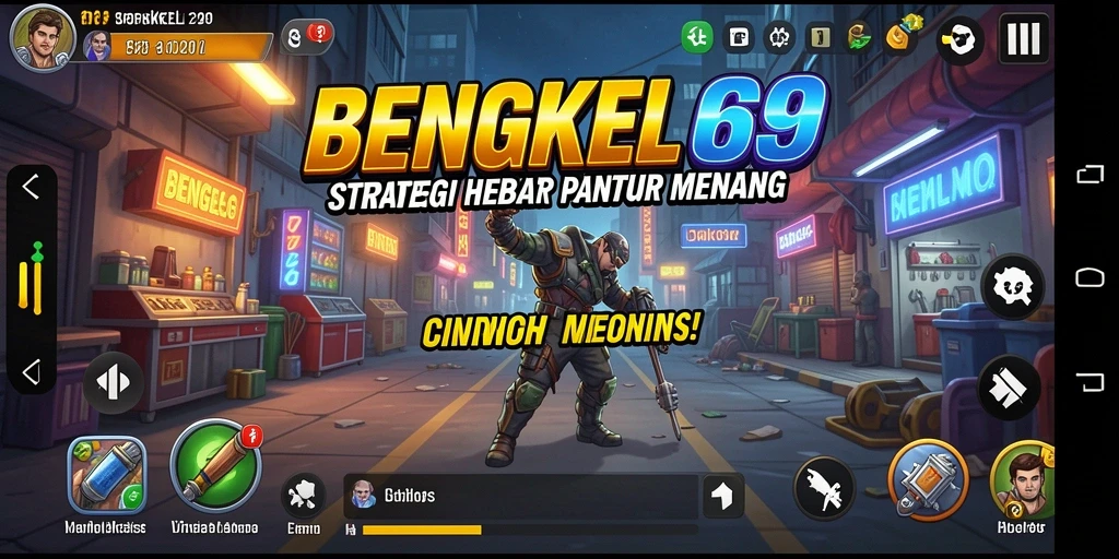 Tampilan gameplay menegangkan dalam BENGKEL69 yang menantang strategi.