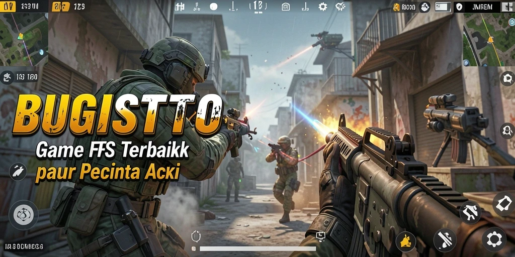 Tampilan gameplay intens di BUGISTOTO dengan aksi tembak-menembak yang seru.