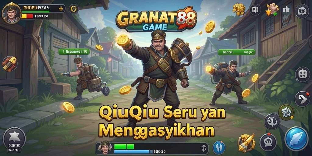 Tangkapan layar gameplay QiuQiu di GRANAT88 yang seru.