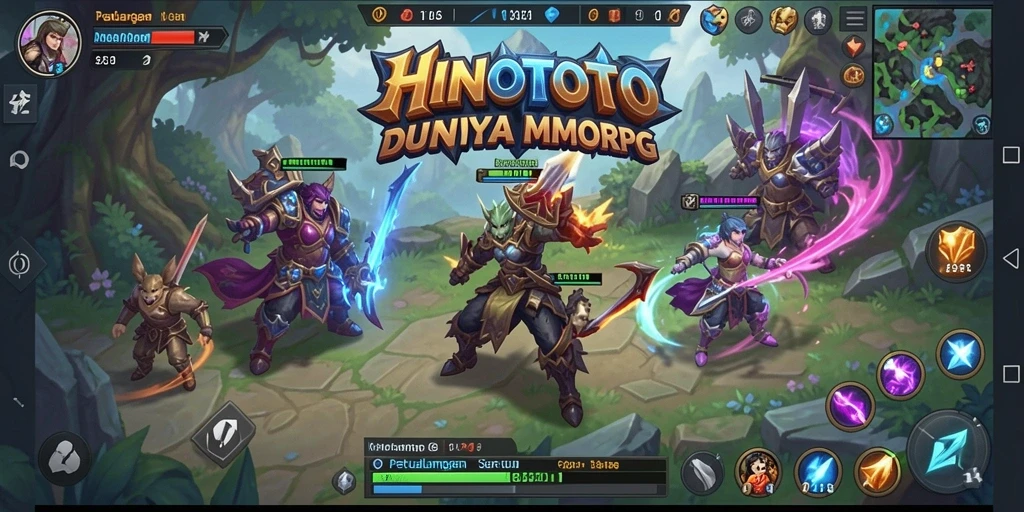 Tangkapan layar gameplay HINOTOTO yang mengagumkan dengan aksi seru dalam pertarungan.
