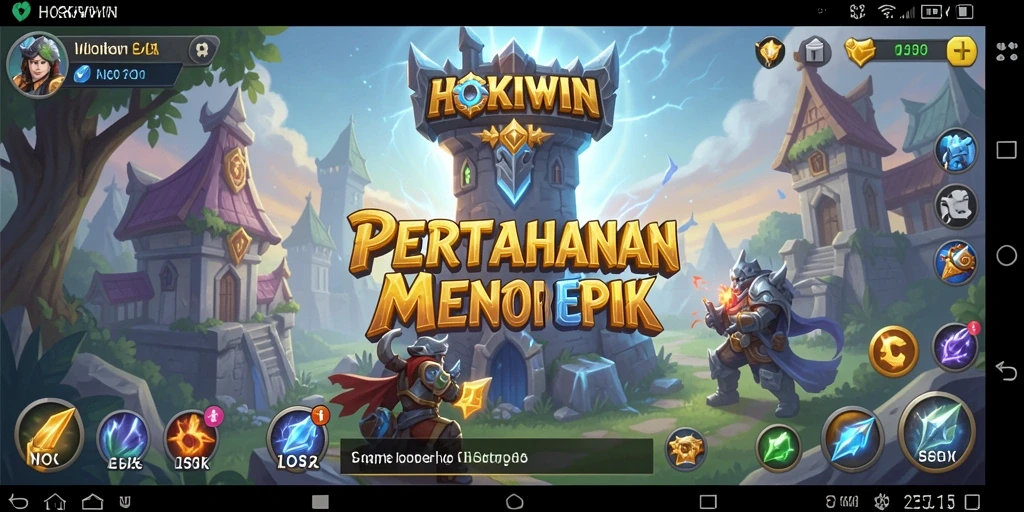 Tampilan gameplay Tower Defense yang menantang dan seru.