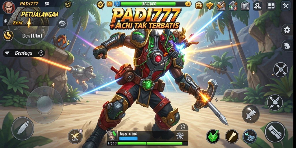 Screenshot menampilkan gameplay seru dari PADI777 dengan aksi mendebarkan.