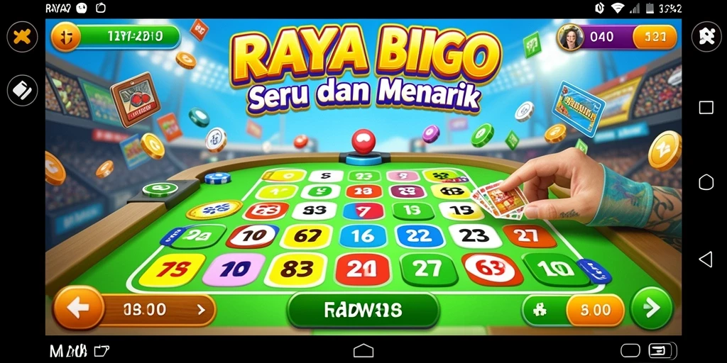 Tampilan menarik dari gameplay RAYA22 Bingo.