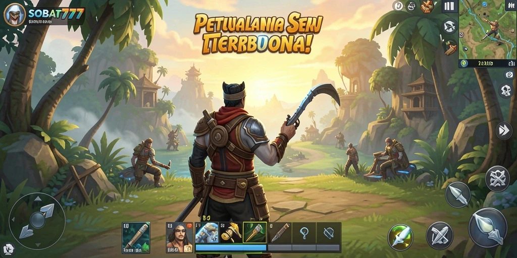 Tampilan luar biasa dari gameplay SOBAT777 di dunia terbuka.