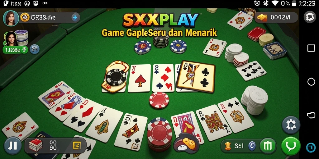 Tampilan gameplay Gaple yang seru dan kompetitif di SXXPLAY.