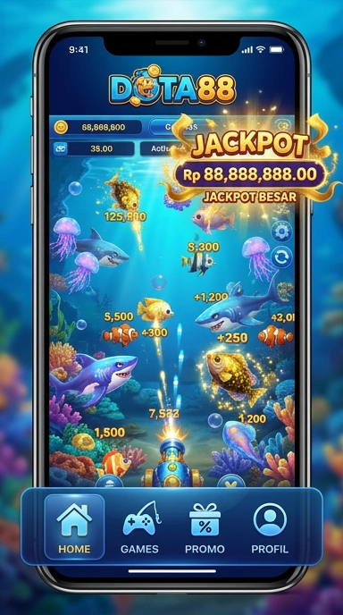 Menu navigasi dalam aplikasi dota88 yang user-friendly.